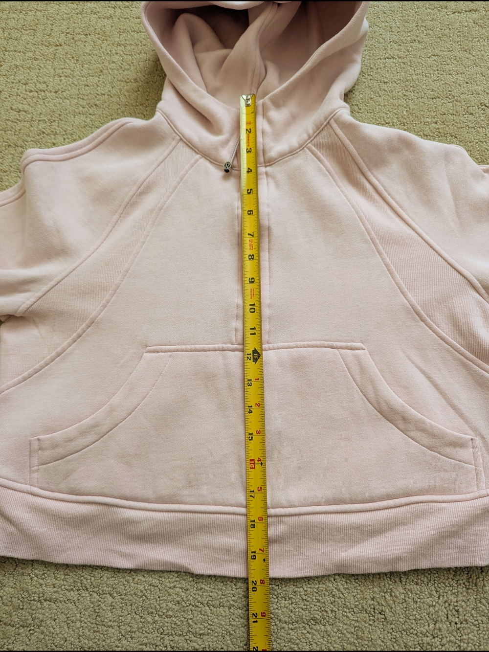 Lululemon Scuba Oversize Half Zip Hoodie Sweatshirt Strawberry Milkshake XS/S - Picture 7 of 7